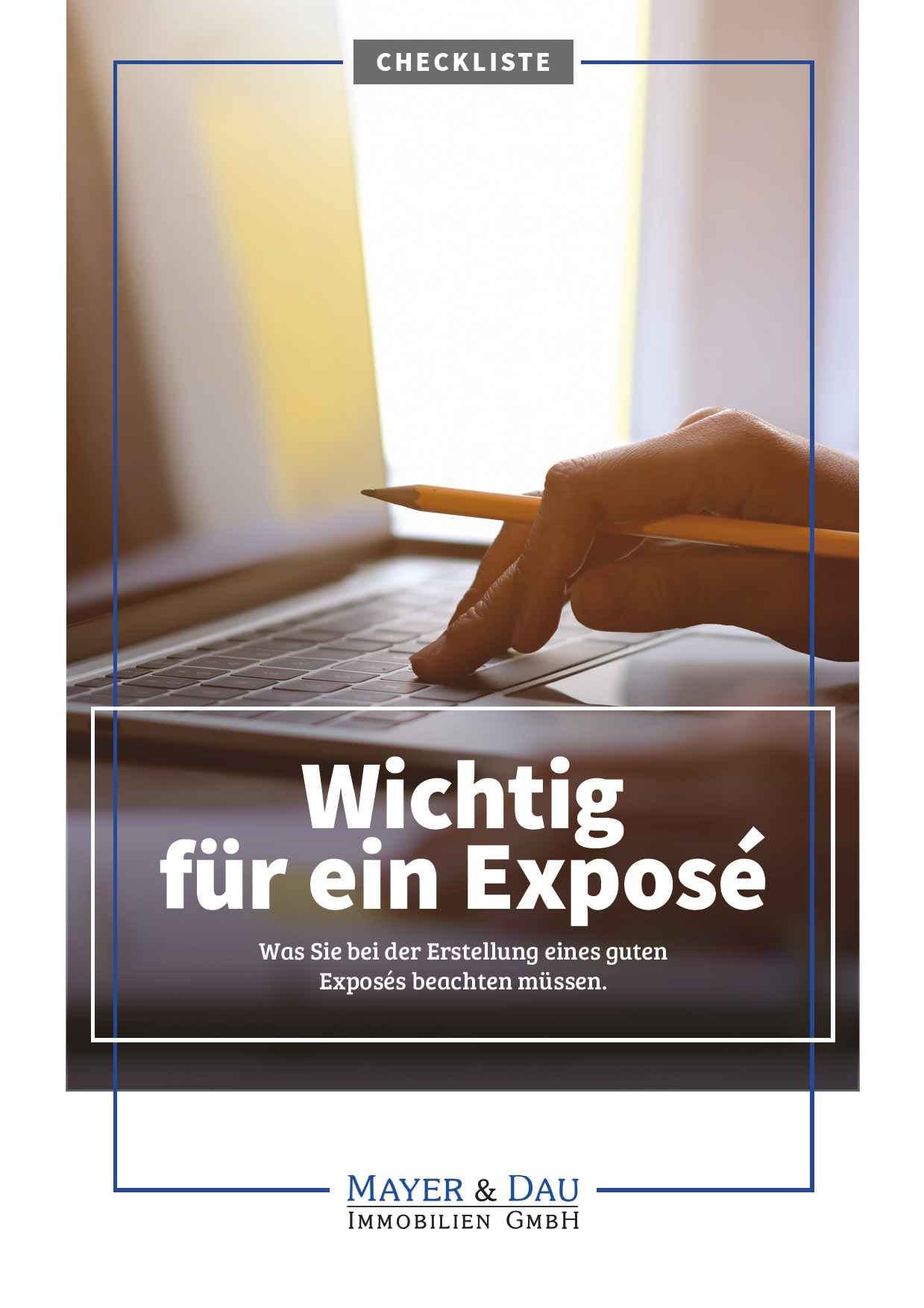 Was ist wichtig in einem Exposé?
