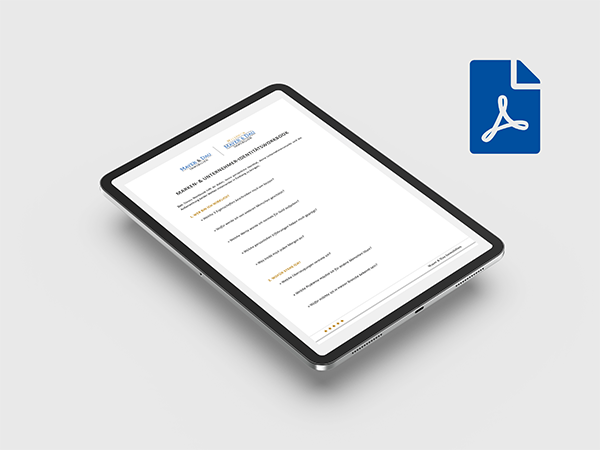 Mayer & Dau Marken- & Unternehmer-Identitätsworkbook